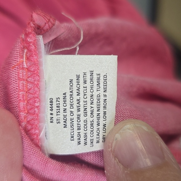 love, Fire Pink Cold Shoulder Blouse, Plus Size 2X, NWOT - Picture 4 of 4